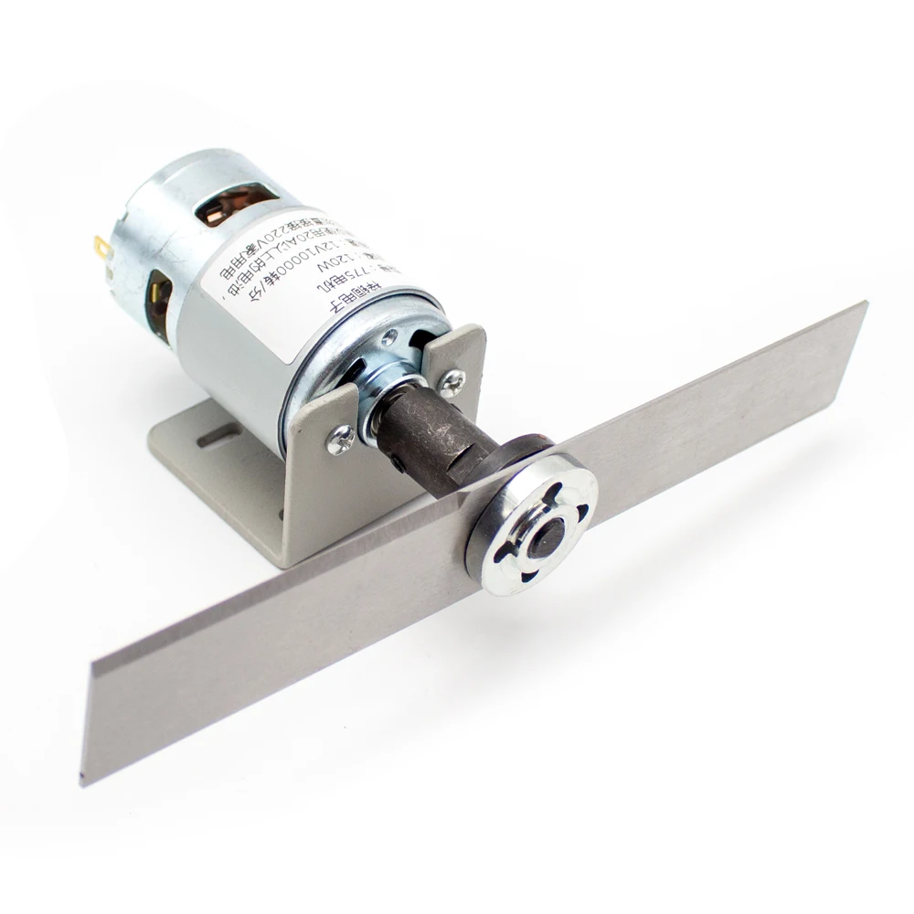 Set tosaerba fai da te DC 12V 775 Motore Lama in acciaio al manganese Strumenti per falciatura da giardino Mini tagliaerba Y