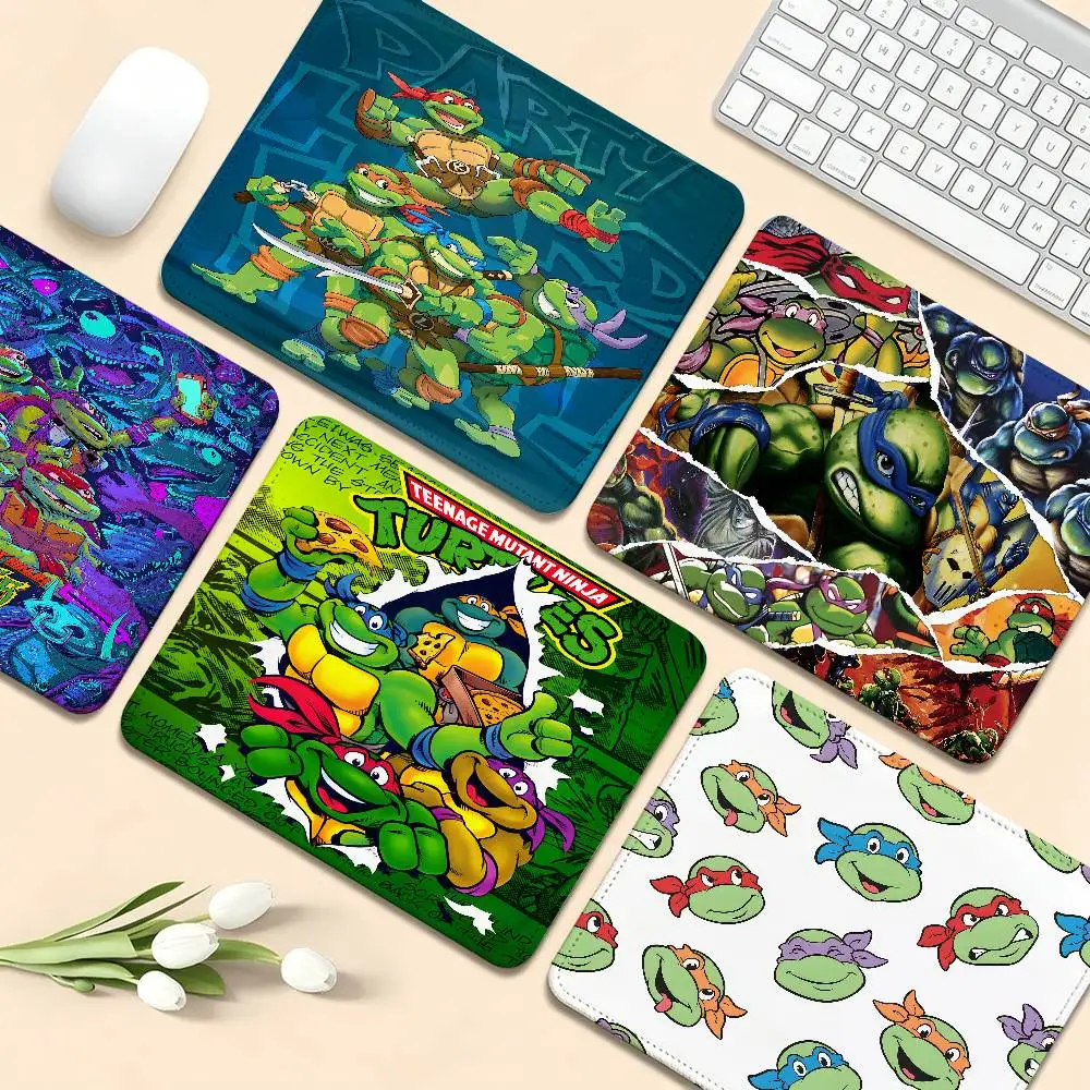 N-Ninja Movie T-Turtles Rubber Small Office Student Gaming Thickened Pad Non-slip Cushion Mouse Pad for PC Gamer Mousemat