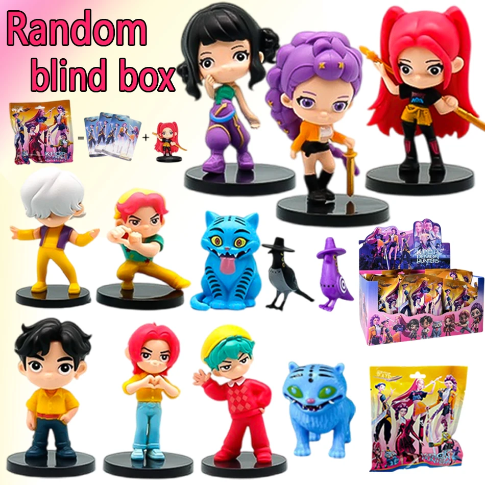 

2026 Горячая аниме KPops Devil Hunter Кукла Виниловая игрушка Rumi Mira Zoi Персонаж Виниловая маска Слепая коробка Орнамент Игрушка Подарок на день рождения