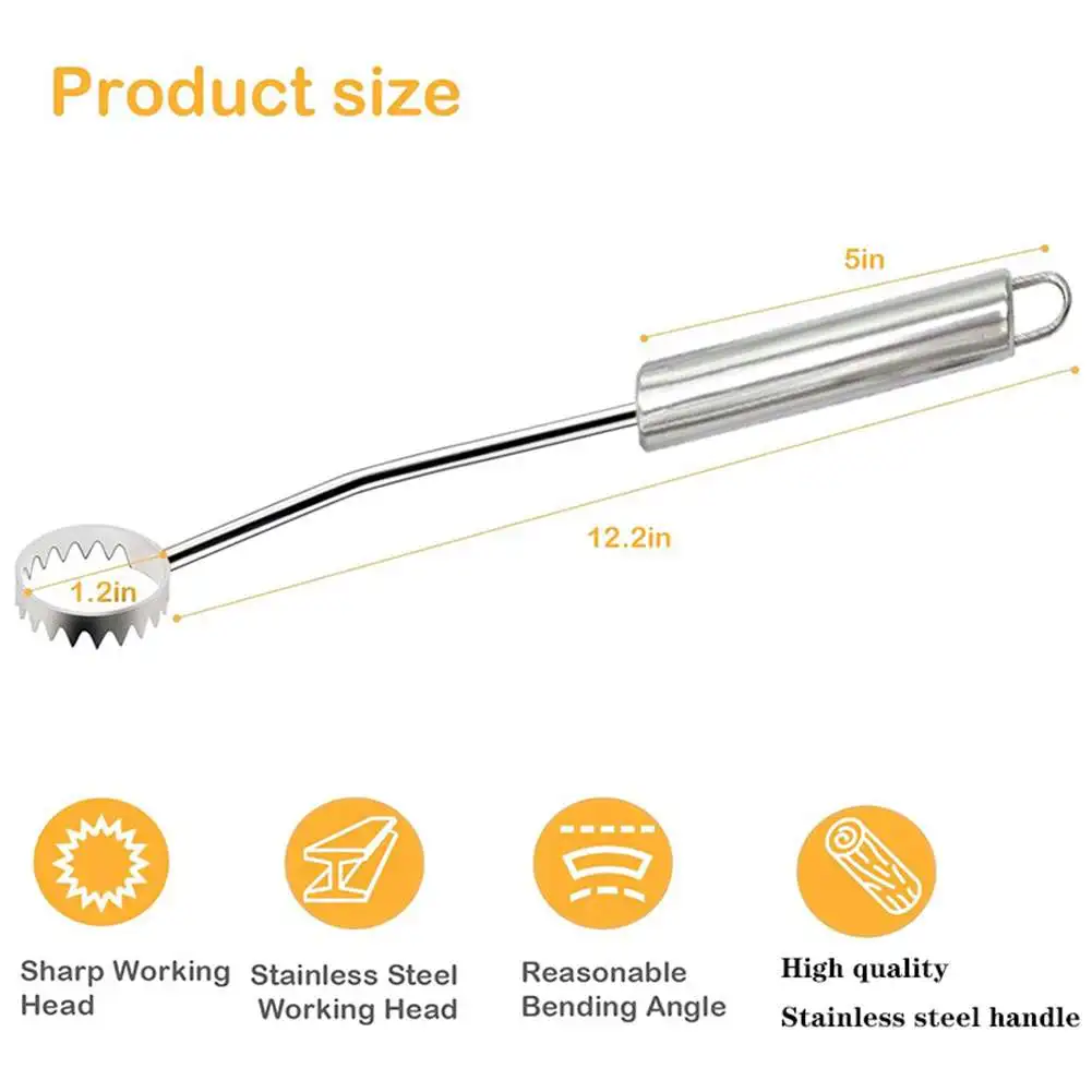 SEWS-Stainless Steel For Poultry Processing Tool- Heavy-Duty Lung Remover For Poultry And Turkeys