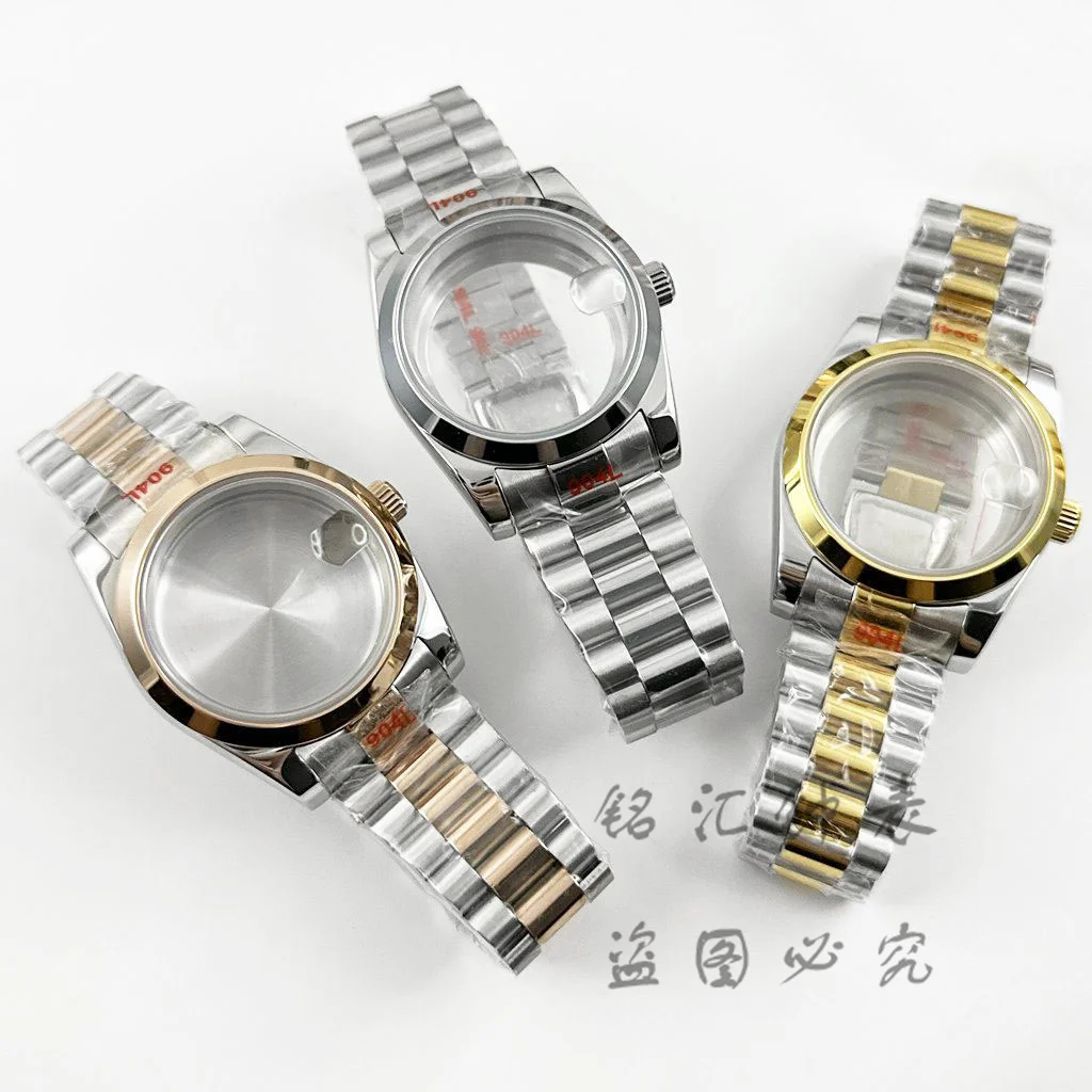 36MM/40MM High Quality Presidential Bracelet Sapphire Crystal Watch Case Fit NH34 NH35 NH36 NH70 NH72 ETA 2824 PT5000 Movement