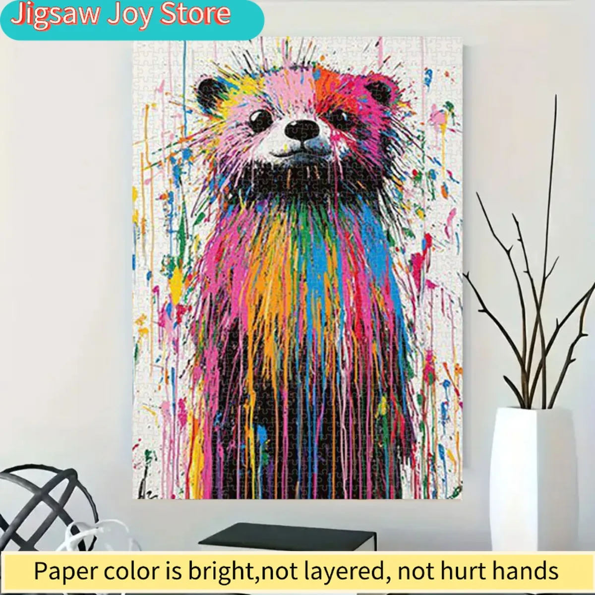 1.000 stuks Levendige Multicolor Otter Puzzle - Duurzaam Karton, Eenvoudig te Monteren, Perfect voor Volwassenen & Familie Spelavonden, Feest