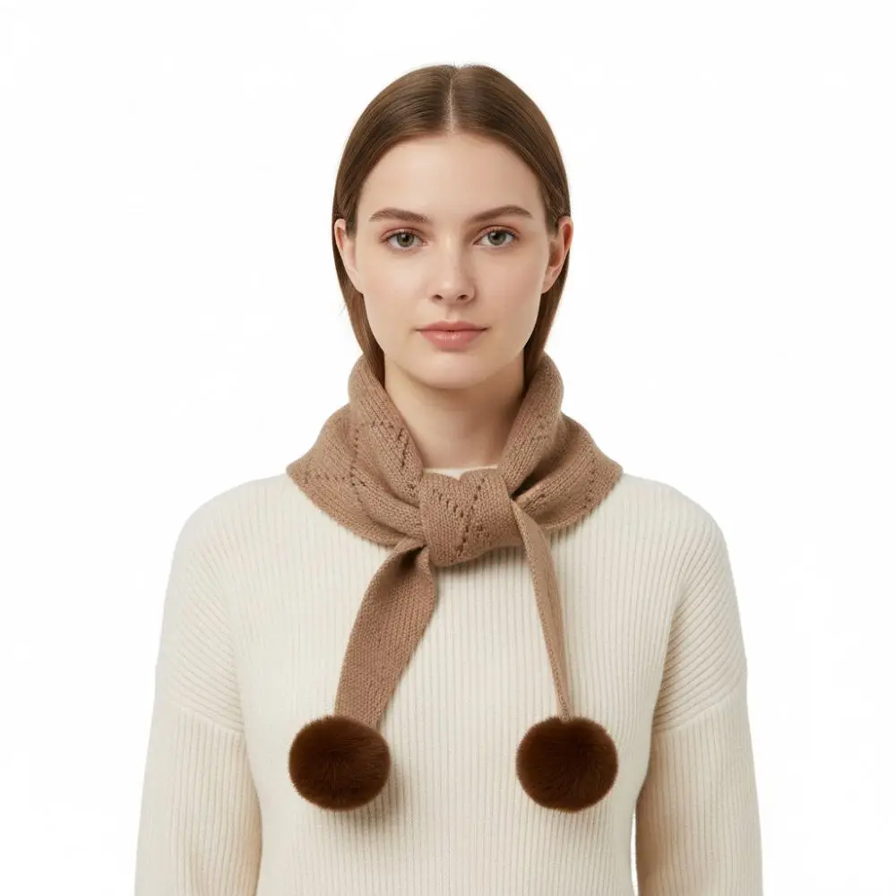 

Новый теплый шерстяной вязаный шарф, мягкий милый женский платок для волос, многофункциональная женская шаль, зимняя