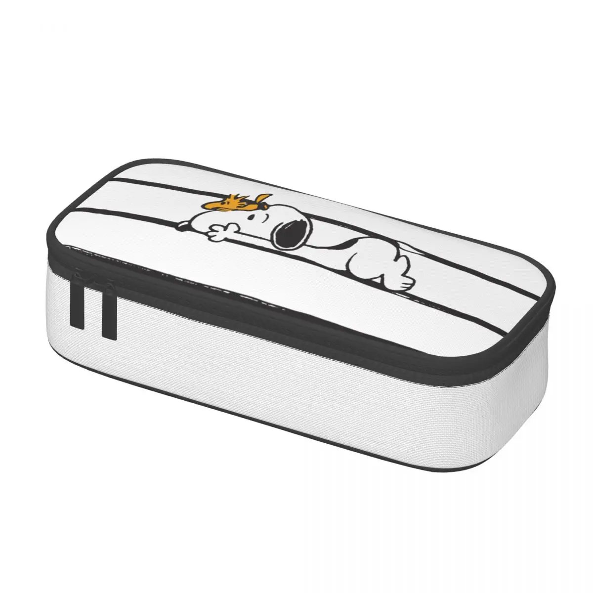 Cartoon Snoopy Sleep Peanuts Pencil Cases Fashion Pen Box Bags Kids Big Capacity Students School Gift Pencilcases