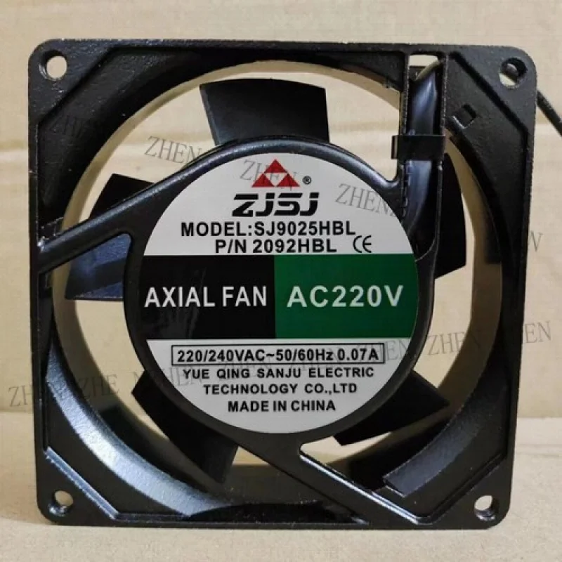 

Y 1 шт. Для вентилятора ZJSJ МОДЕЛЬ SJ9025HBL AC220V 9025 9 см 2-проводной вентилятор с алюминиевой рамой