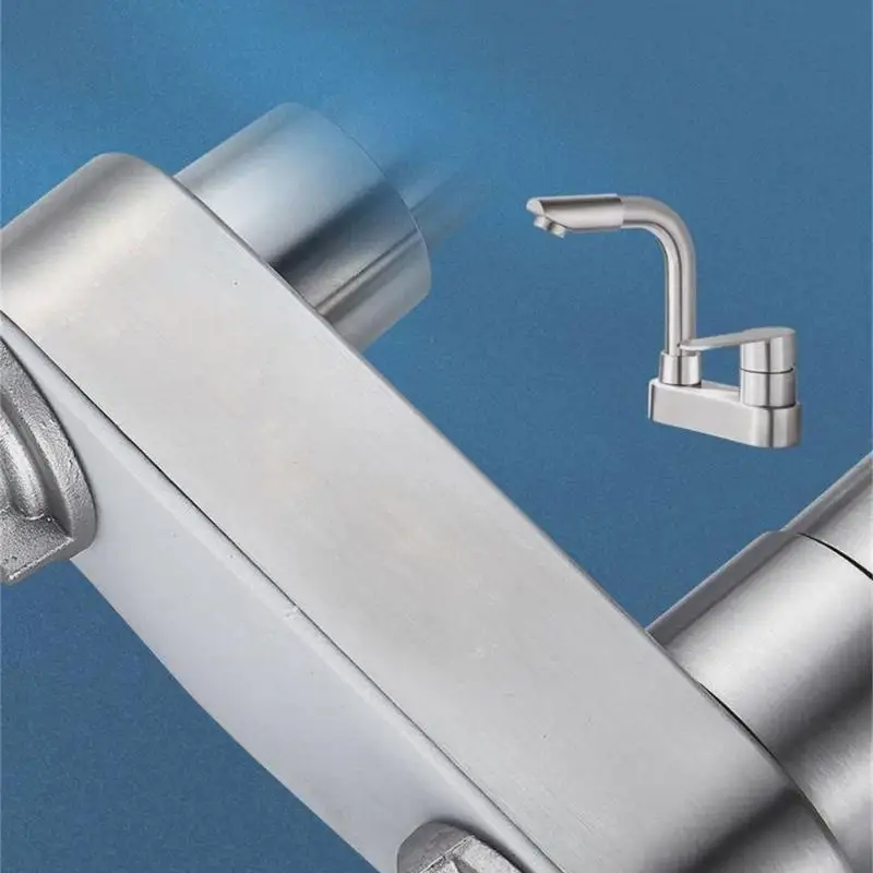 

652F античный стиль смеситель для раковины в ванной комнате стальная конструкция кран с регулировкой температуры нержавеющий для