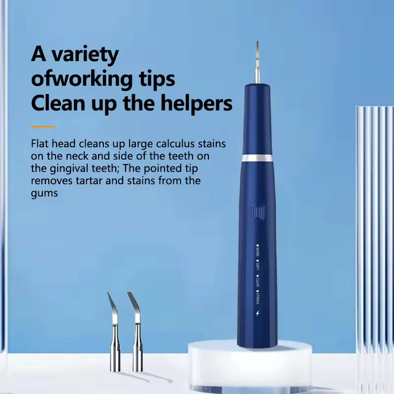 Ultrasonic Dental Scaler Tartar Remover 3 modes with LED Light Household Teeth Cleaning Tools Dental Cleaner Oral Care