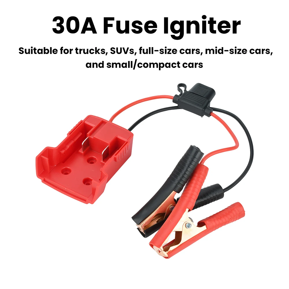 For Makita For DeWalt For Milwaukee 18V/20V 30A Fuse Igniter Jump Starters Car Motorcycle Lithium Battery Emergency Power Supply