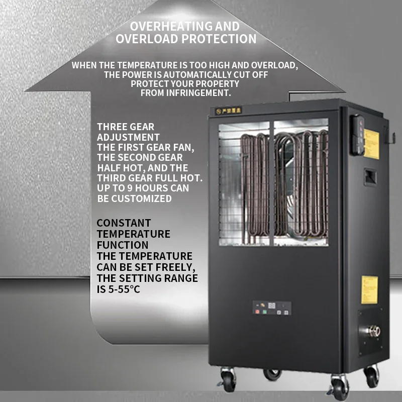 سخان هواء صناعي عالي الطاقة ، سخانات كهربائية ، تربية الدفيئة ، موقع مقاهي الإنترنت ، تدفئة التجفيف ، 15kW