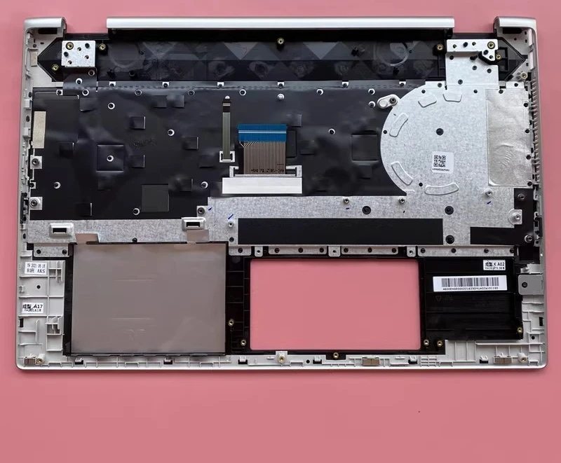 New For HP X360 15-CR TPN-W132 C Case Backlit Keyboard, Silver Edge L20849-001