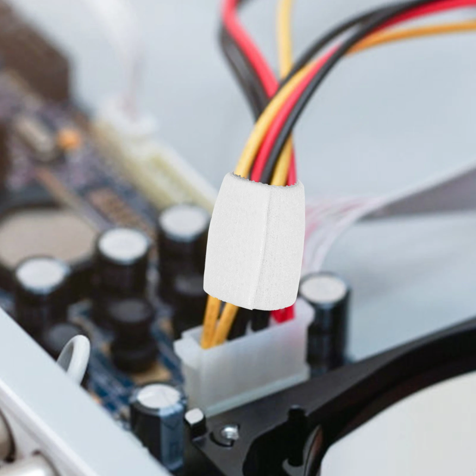 1 롤 케이블 정리기 유연한 재사용 가능한 후크 루프 코드 정리 스트립 타이 셀프 접착 케이블 관리 스트랩 고정 와이어