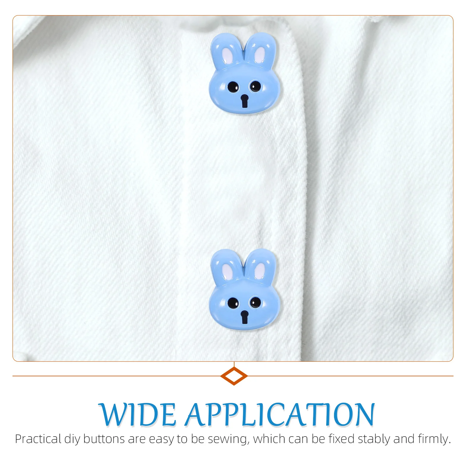 

12pcs Rabbit Shaped Resin Buttons Diy Sewing Buttons For Clothing Shoes Skirts Suits Repair Replacement Holes Button Vintage