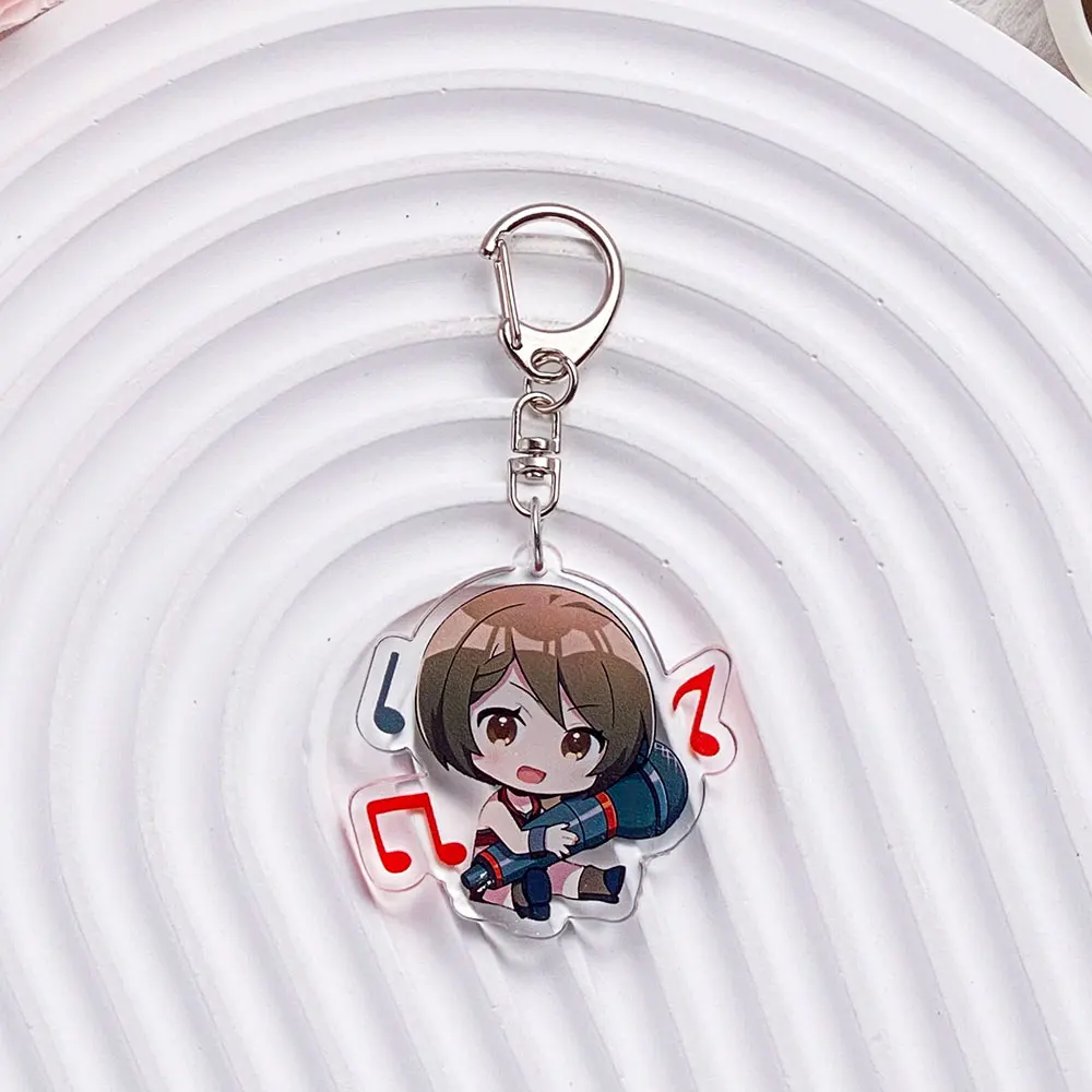 Anime Postać Hatsune Miku Akrylowy Brelok do Kluczy Samochodowych Akcesoria Zawieszka do Torby Kreskówka Śliczny Plecak Wisiorek Breloczek Prezenty dla Przyjaciół