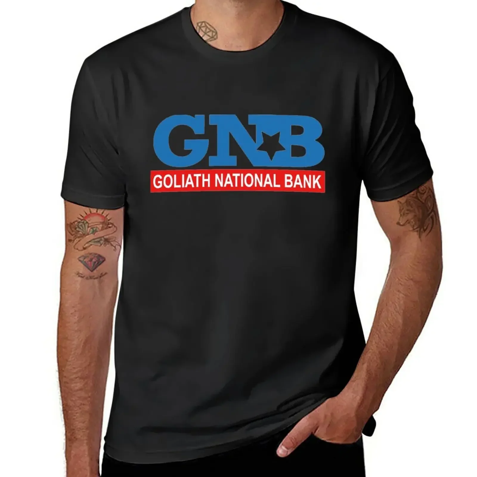 Goliath National Bank T-Shirt oversizeds anime clothes customs design your own Men's t-shirts