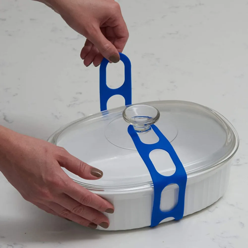 

Reusable Universal Lid Securing Strapfor Crockpots, Casserole Dishes, Pots, Pans and More