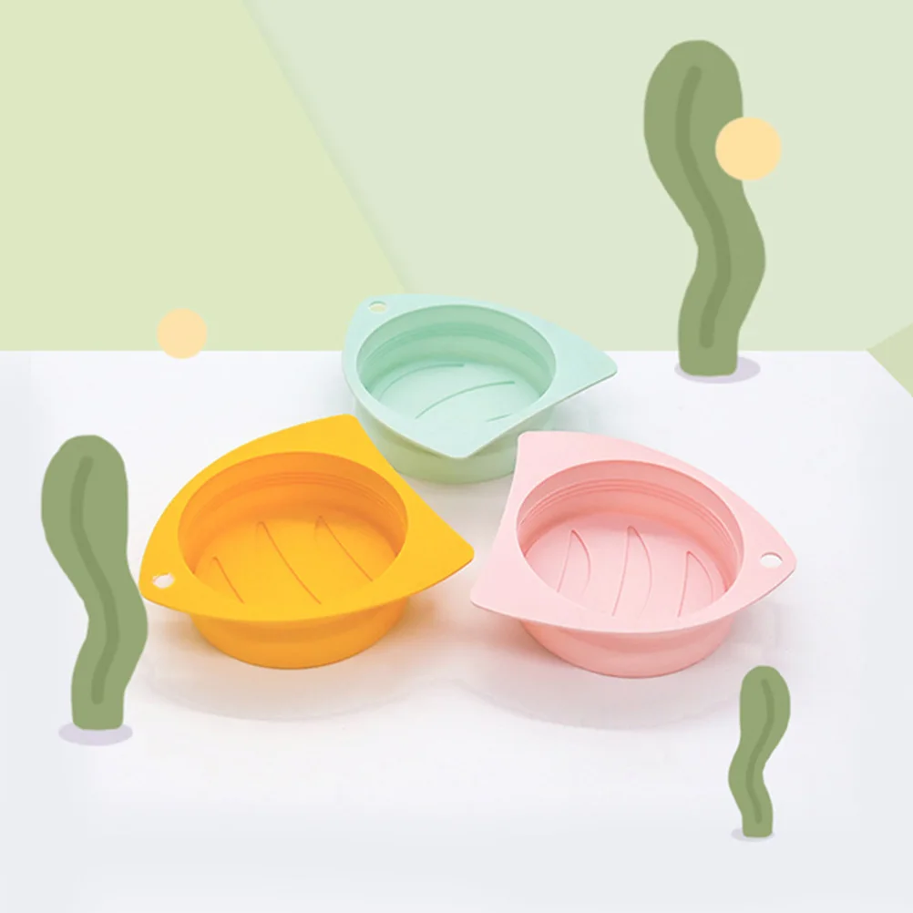 

3pcs Silicone Pet Covers For Dog Cat Food Storage Reusable Leakproof Dustproof Sealing Lids Caps Multiple Colors Kitchen Pet