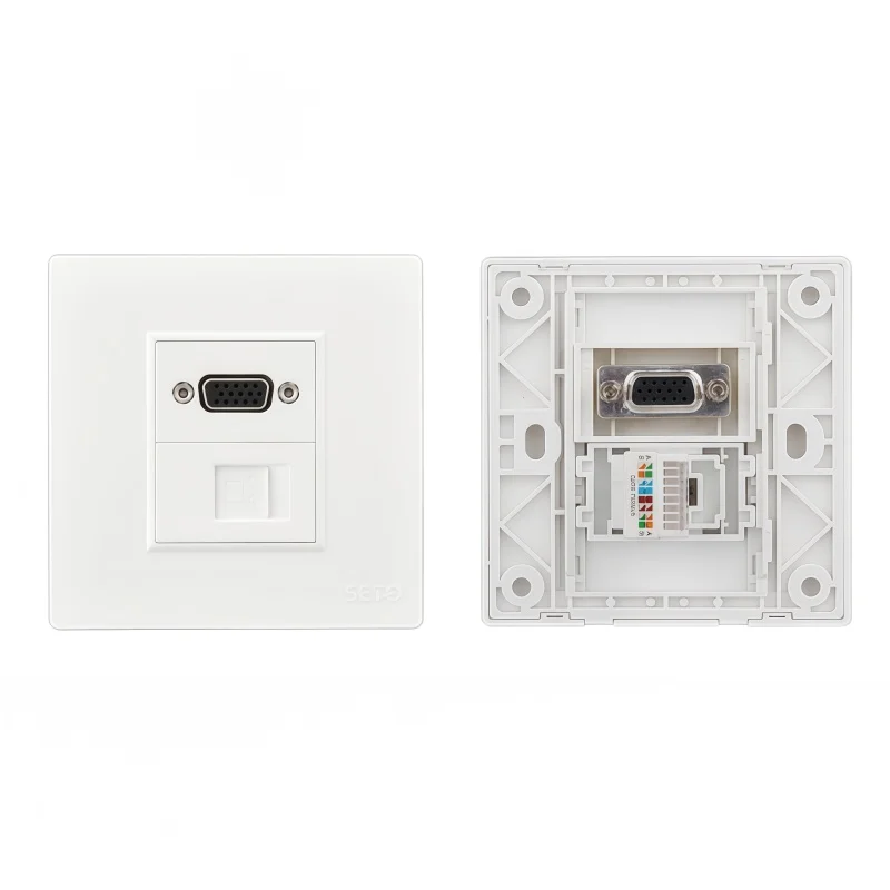 86 VGA in line with the network socket large quantity Congyout RJ45 computer network cable strip panel accessories