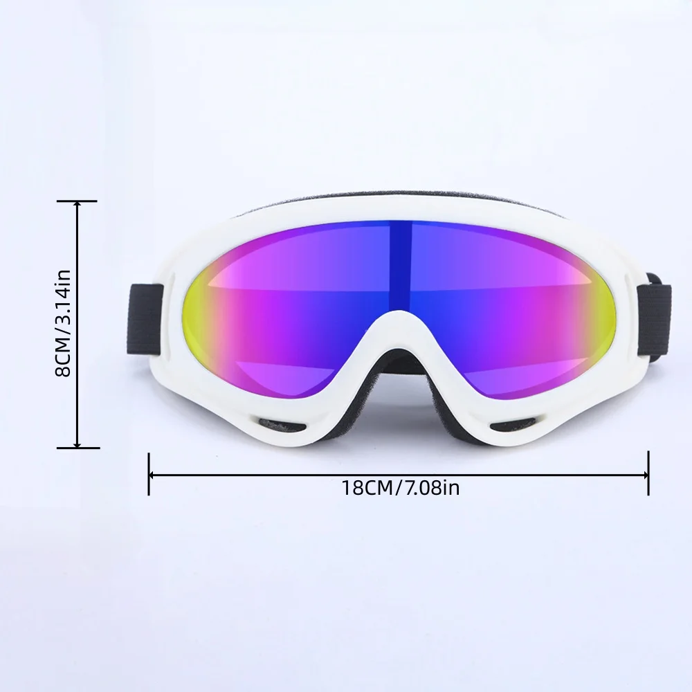 Impact‑Resistant PC Lens Goggles, Outdoor Motorbike Riders, Cross‑Country Riding Ventilated Padded Comfort‑Fit Eye Protection