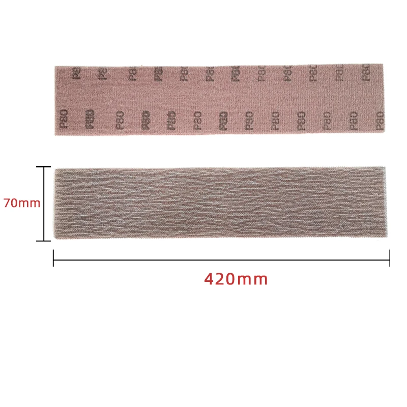 Rectangular Dry Grinding Board 70×420mm Mesh Sandpaper Car Wall Putty Polishing Adjustable Grinding Board