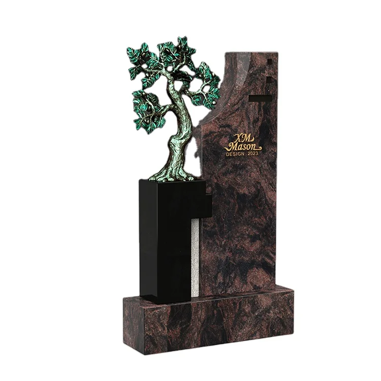 

European Style Black Granite Building Lapida Blocks Monuments Trade and Pet Antique Tombstone