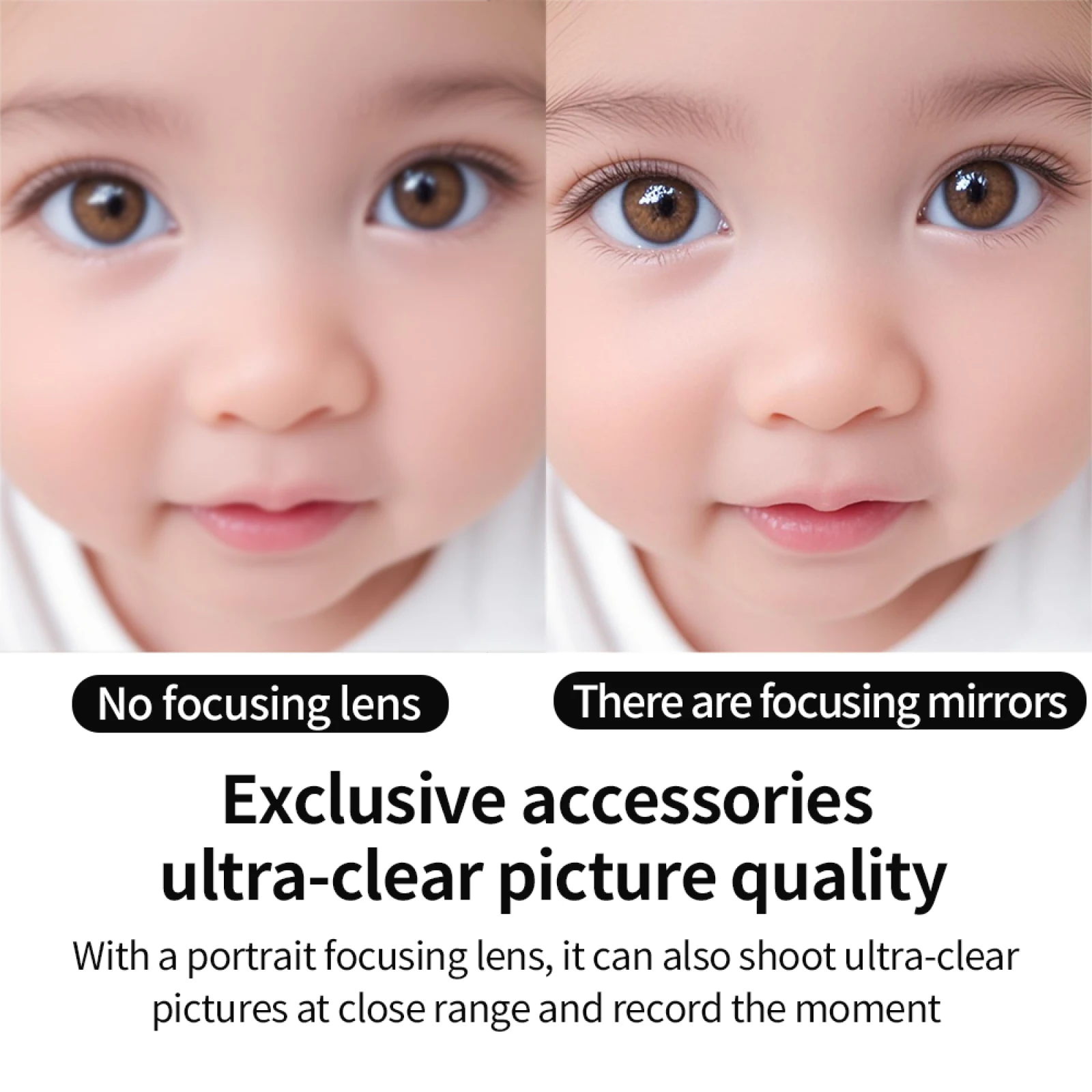 Protective Mirror Macro Lens for Insta360 Go Ultra Portrait Focusing Lens Photography Accessories