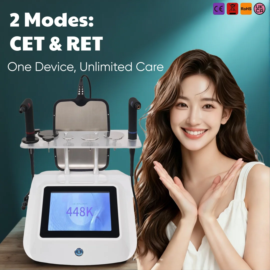 

Multi-Function 448KHz RF Beauty Device Skin Tightening Body Shaping Anti-Cellulite Treatment Massage Gun Gift RET CET Diathermy