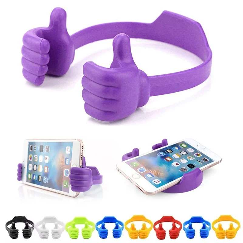 

Портативная подставка для телефона и планшета в форме «пальца вверх», универсальный гибкий держатель для мобильных устройств