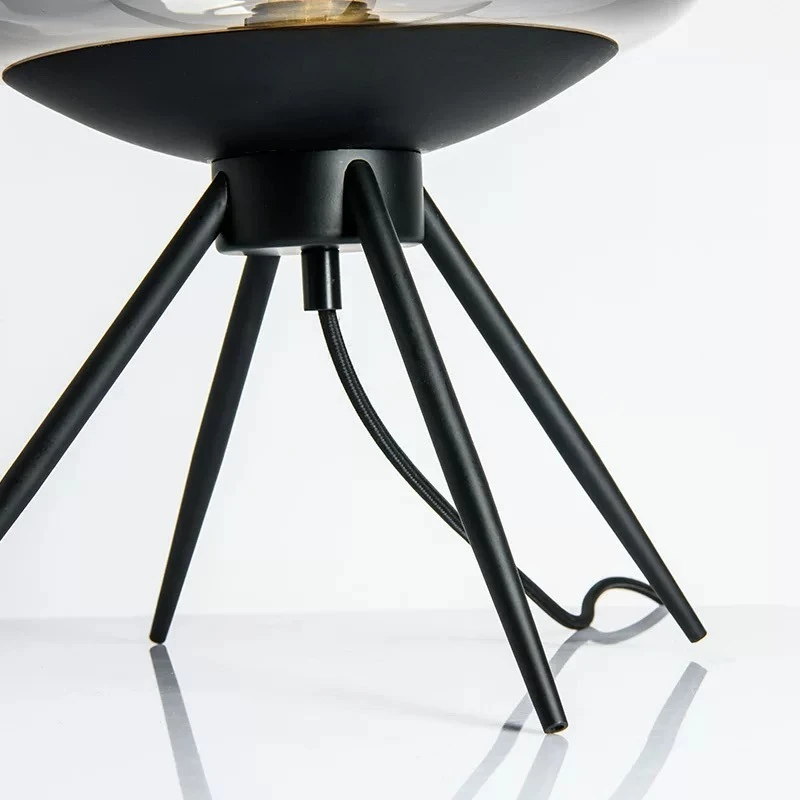 Designer Postmodern Creative Art Glass Bedside Decorative Light for Hotel Bedroom Study Living Room