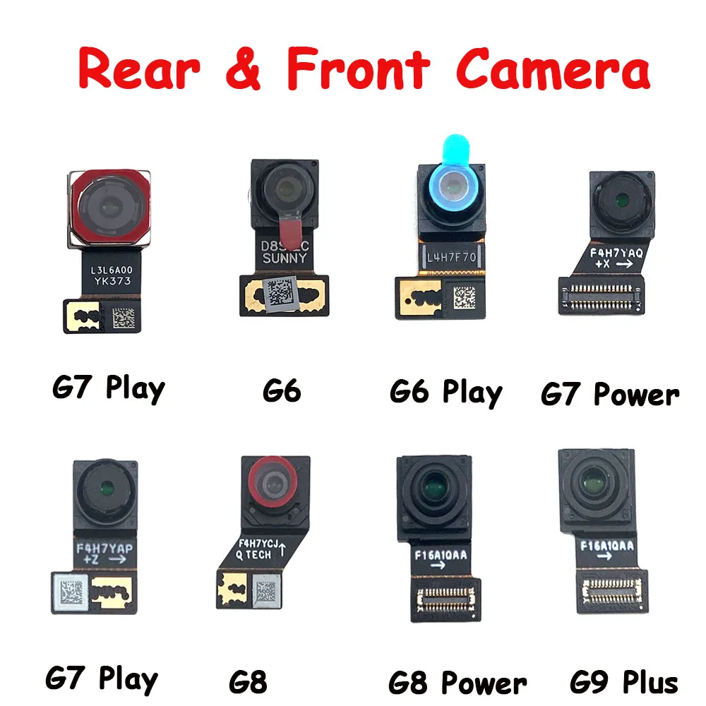 Rear Front Facing Main Camera For Motorola Moto G6 G7 G8 G9 Play G7 Plus G9 Power Small Back Camera Module Reaplacement Parts