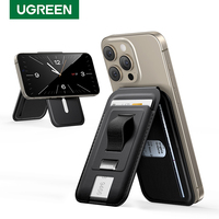 UGREEN Card Holder Bag with Finger Loop Grip Ring Hold for Magsafe Wallet iPhone16 15 14 13 12 Adjustable Magnetic Wallet Stand