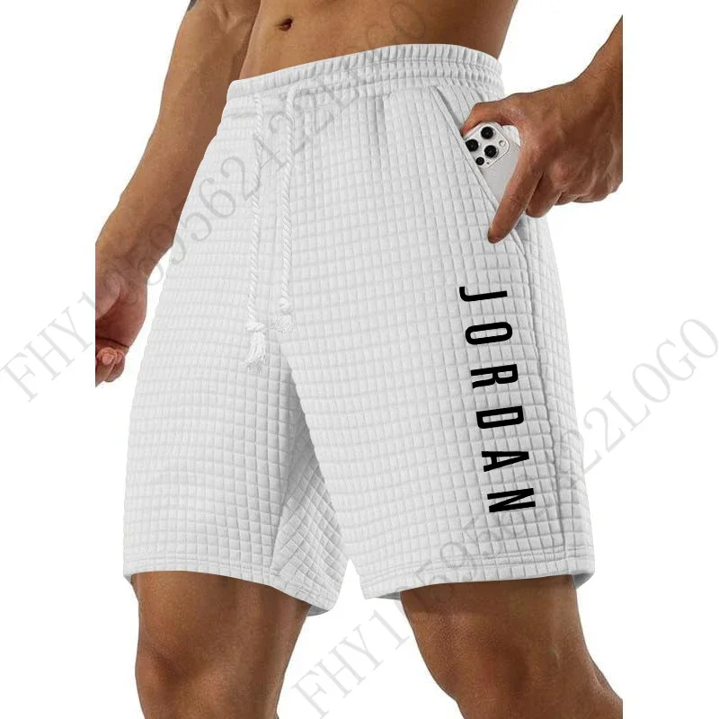 Summer 2026 new men's casual breathable sports trend shorts Fashion printed five cent shorts outdoor basketball jogging shorts