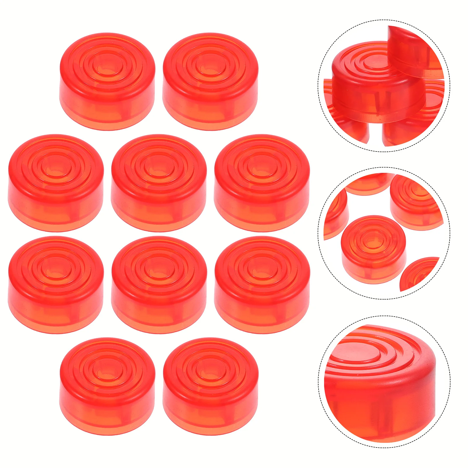 

10 Pcs Topper Pedal Toppers Replacement Guitar Effect Cap Effects Footswitch Caps