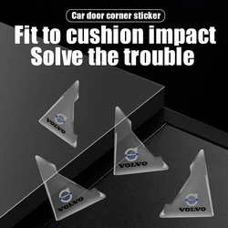 2/4PCS Transparent Car Door Corner Protector Covers Edge Guard Anti-Collision Scratch For Volvo Rdesign AWD C30 C70 S40 S60 S70