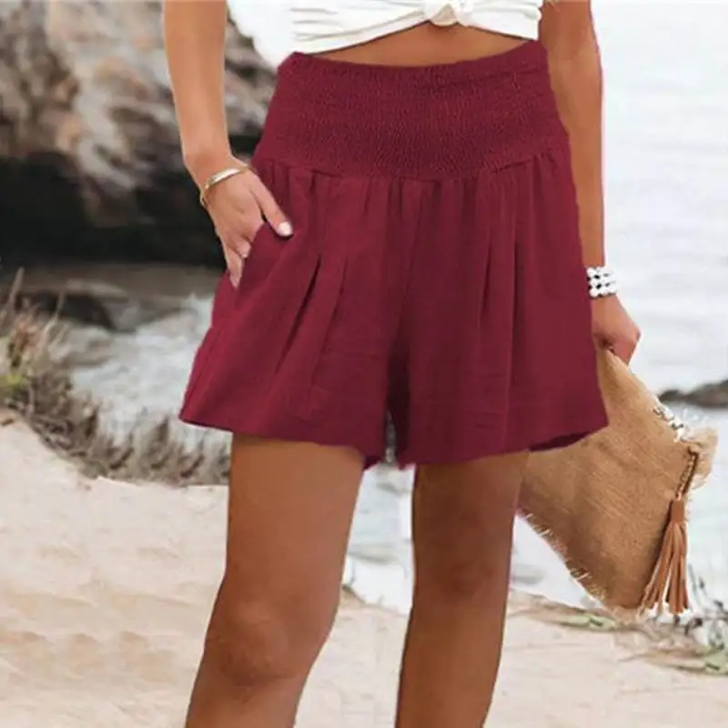 Estate plus size casual da donna orts S5XL comodi pantaloni a gamba larga design asimmetrico busin tessuto casual in poliestere Sle