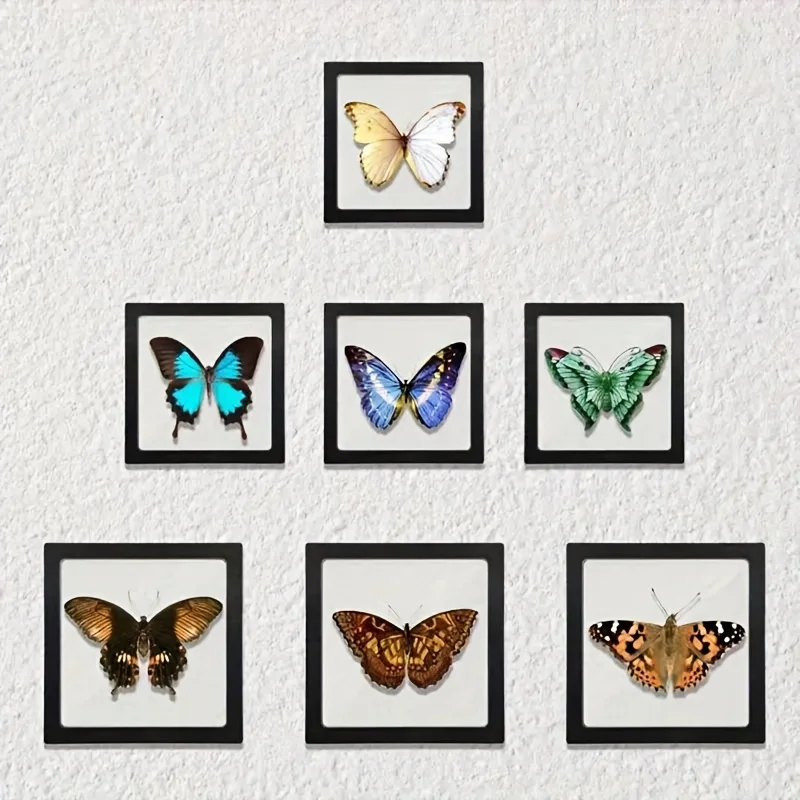 مجموعة واحدة من صندوق عرض المجوهرات الأنيق الشفاف من فيلم البولي ايثيلين - إطار عائم للخواتم والقلائد والأقراط | مثالية لديكور المنزل و #6