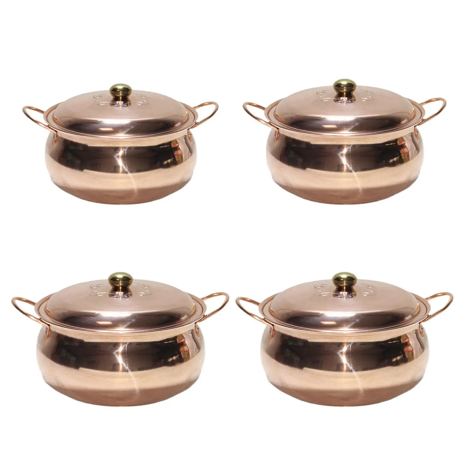 

Copper Soup Pot Kitchen Supply Hot Pot Pan for Induction Cooker Gas Picnic