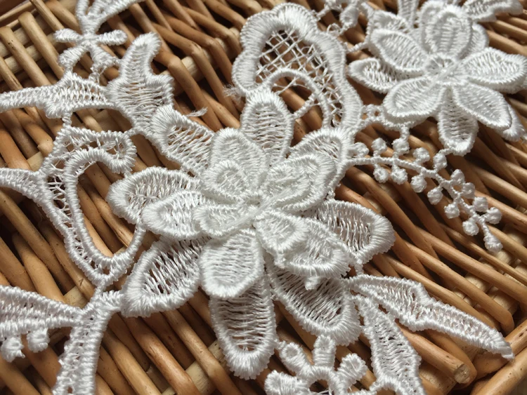 Flower Lace Wedding Dress Embroidery Lace Applique Medallions Inwrought For DIY Dress Fabrics