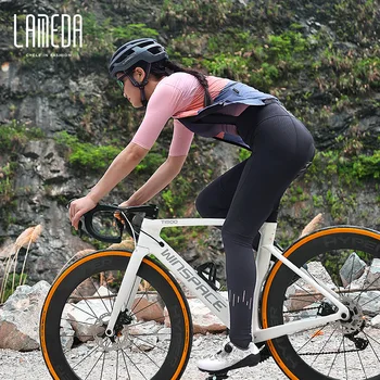 Lambda Women&#x27;s Riding Strap Trousers Spring and Autumn Outdoor Cycling Pants Breathable Bicycle Pants