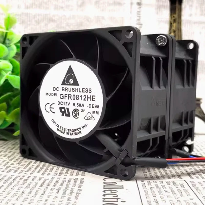 GFR0812HE 12 В 9,5 А 8 см 30 000 об/мин двойной двигатель автомобильный вентилятор с наддувом жестокий