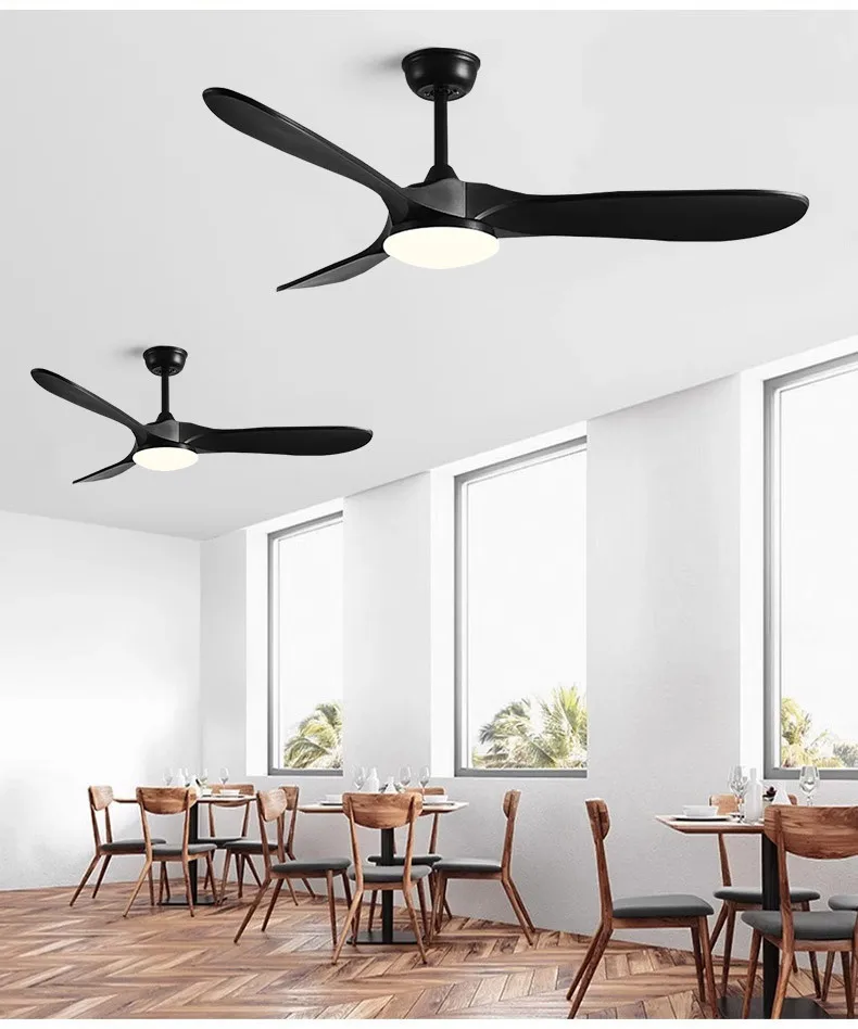 with ceiling fan with led light 42 inch 3 colours changing light super silent fans for room with remote control Bldc fan