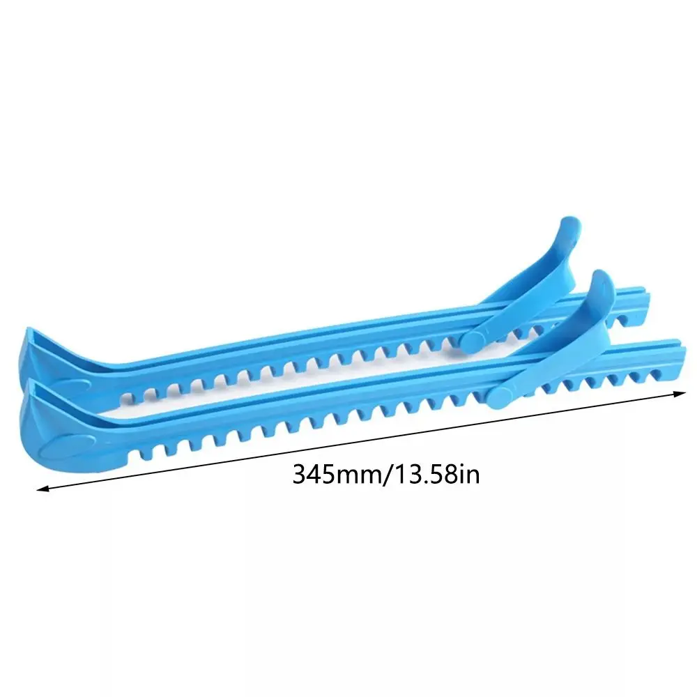1 คู่ Universal Non-Slip Ice Blade Protector Protector Sleeve Adjustable Ice Skate Guards Wear-Resistant Ice Skate Blade Guards