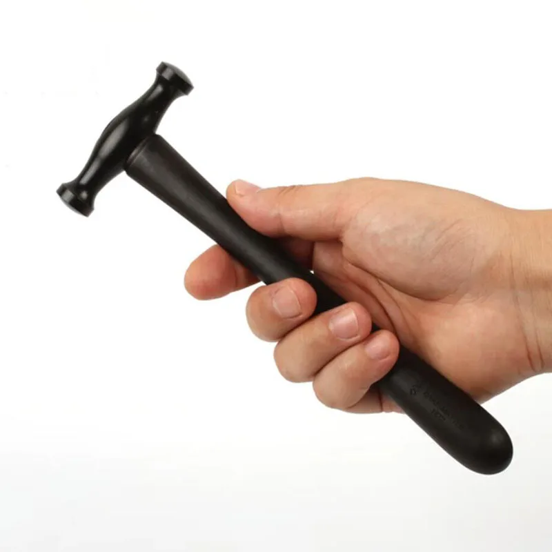 

High-End Portable Massage Hammer EDC Mallet with Ebony Handle 45# Steel Small HRC52 Head Diameter 16MM for Professional Use
