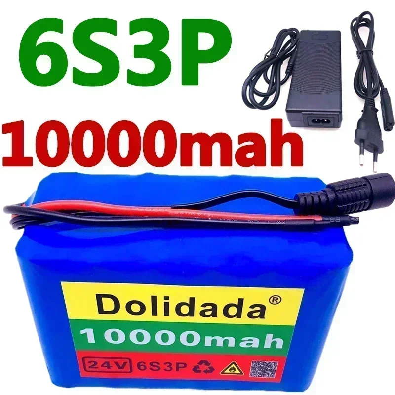 100% brand new 24V 10Ah 6S3P 18650 lithium battery 25.2V 10000mAh commuting car/lithium-ion battery pack+charger