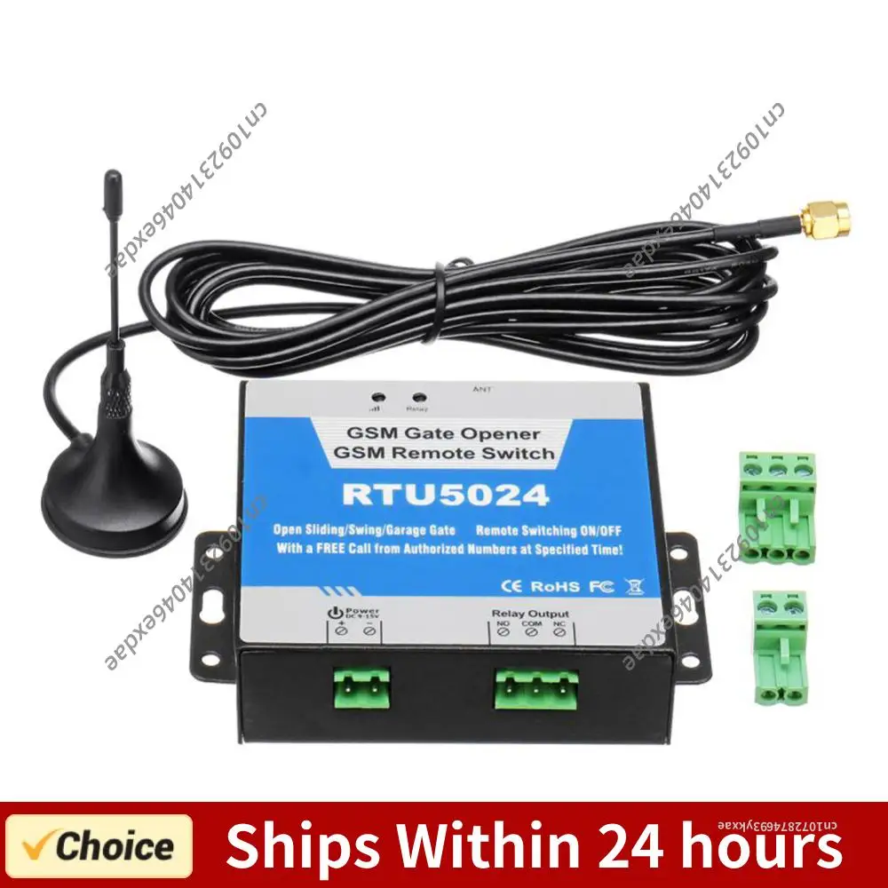 

Беспроводное GSM-реле RTU5024 для дистанционного управления воротами и дверями с антенной для дома и декора спальни