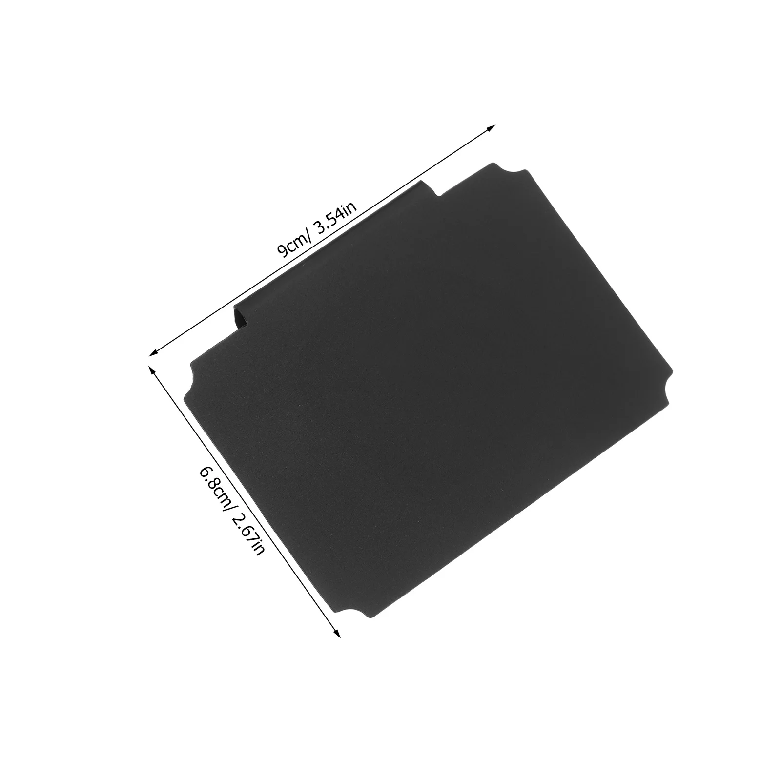 12 قطعة من حاملات الملصقات متعددة الاستخدامات باللون الأسود غير اللامع وقابلة لإعادة الاستخدام وقابلة للمسح لأرفف حاويات سلال المؤن #6