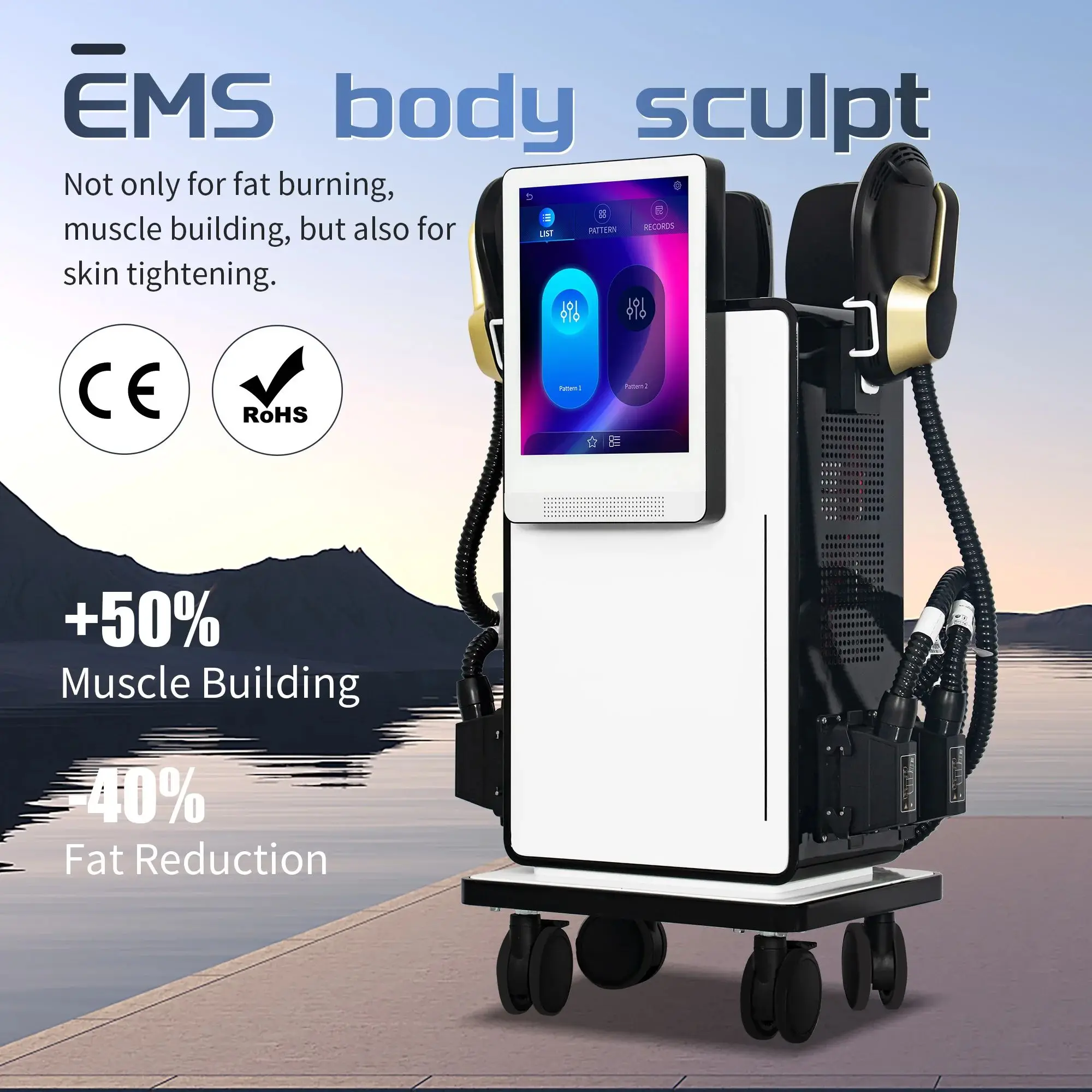 

Professional EMS Device 15 Tesla 6500W NEO Body Slimming Nova RF Uses Electromagnetic Stimulation For Muscle Toning Slimming