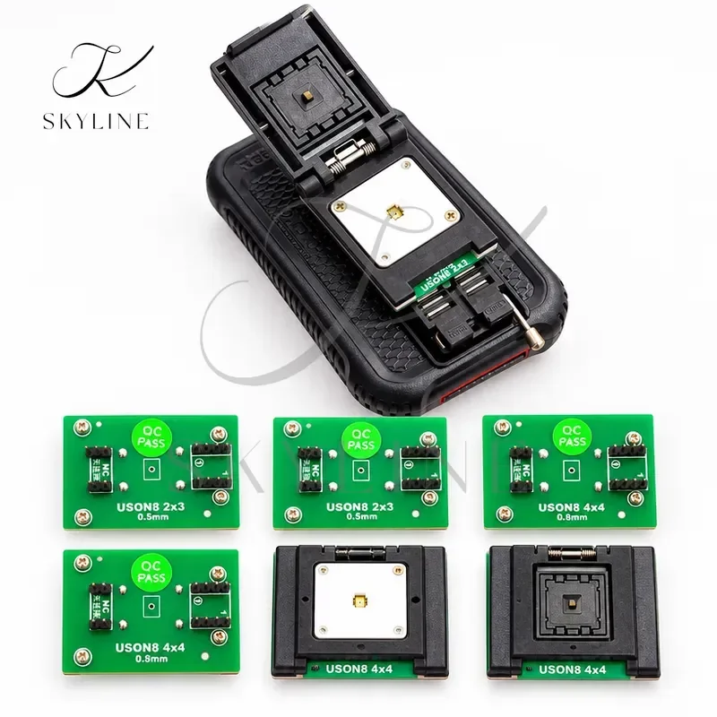 QFN8 WSON8 USON8 DFN8 2X3 Or 4X4 IC Socket Universal Adapter For SPI NAND NOR Flash T48
