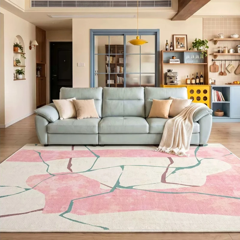 Large Area Living Room Decoration Soft Carpet Dopamine Colors Rugs for Bedroom Washable Lounge Floor Mat Anti-slip Cloakroom Rug