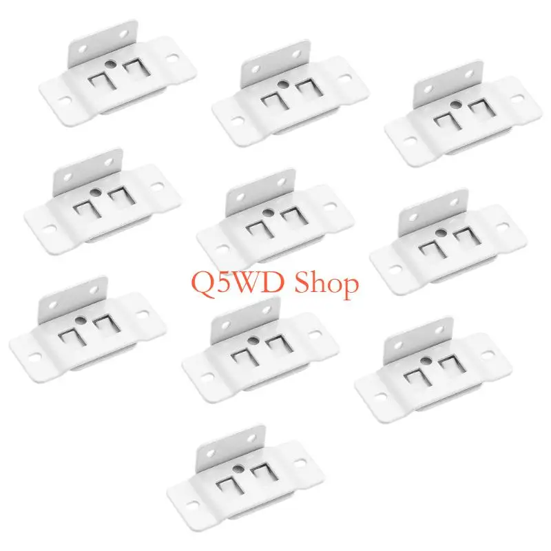 Q5WD 10PCS 90° Angles Iron Connectors Strong Cupboard Hardware with Not Corrosion Finish Simple Installation for Household