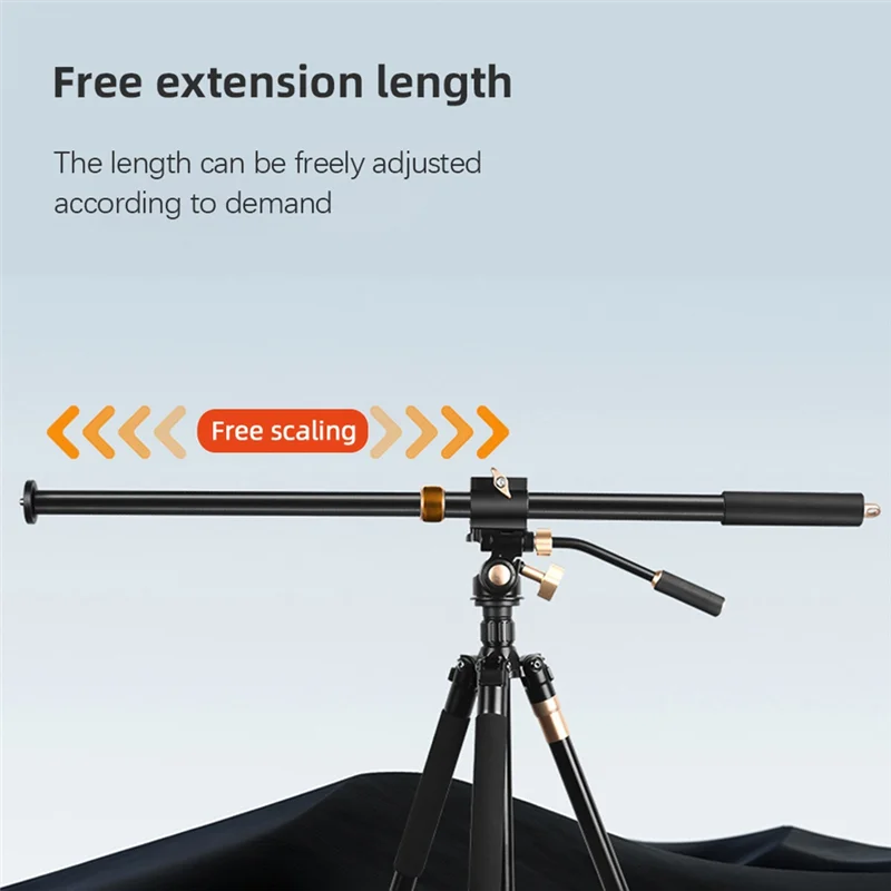 

Practical-Q-AK90 93Cm Tripod Extension Rod Boom Arm With Quick Release Plate 10KG Load Capacity For Tripod Overhead Macro